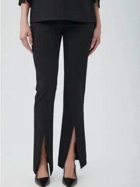Trina Turk EUC Dynamic Slit-Hem Pants - Black